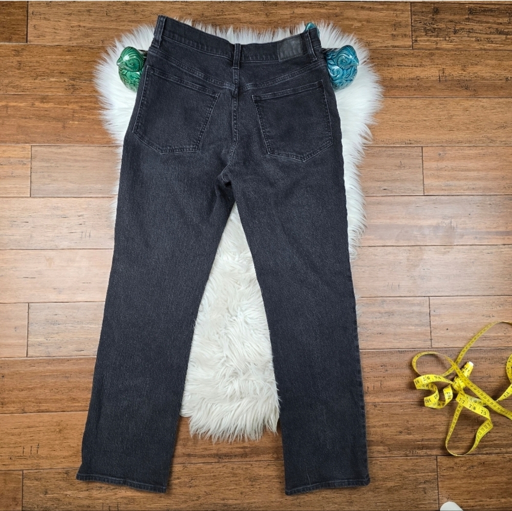 Madewell 90's Straight High Rise Black Jeans 30